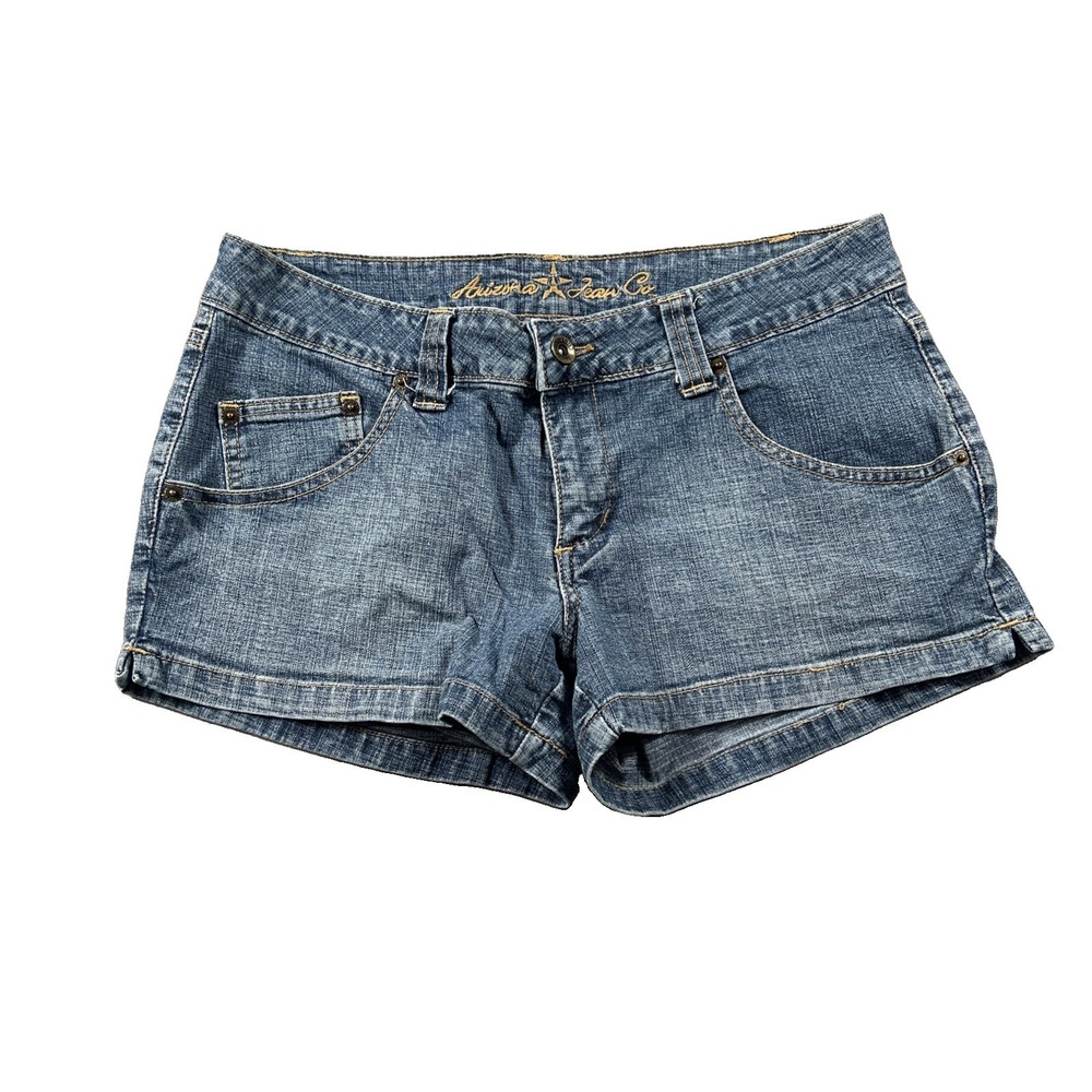 Arizona Jean Co Low Rise Denim Shorts Junior Women’s Size 7 Blue Medium Wash